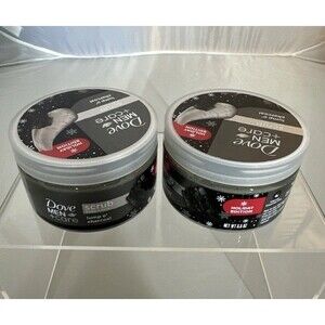 Dove Men + Care Body & Face Scrub Holiday Limited Ed Lump O' Charcoal 3.5 oz (2)